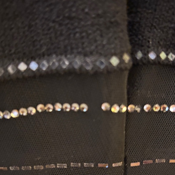 St. John Evening by Marie Gray Black with Sheer Waist and Embellishments Sz 4 - Picture 8 of 10